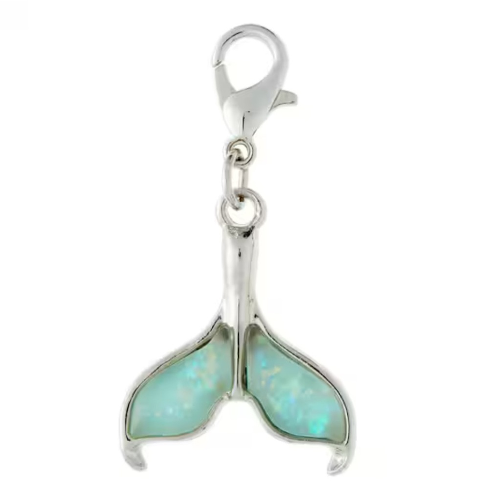 Blue Mermaid Tail Fin Charm